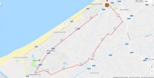 Streckenverlauf Nationale Meisterschaften Belgien 2019 - Einzelzeitfahren