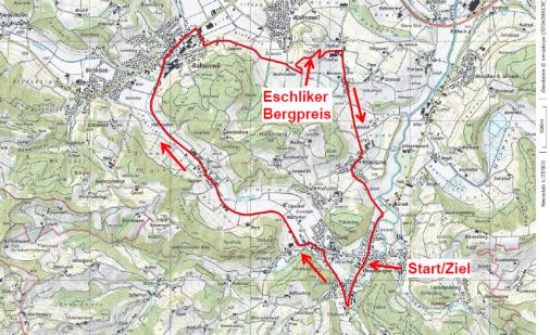 Streckenverlauf Nationale Meisterschaften Schweiz 2019 - Straßenrennen, kleiner Rundkurs (11,2 km / 120 hm)