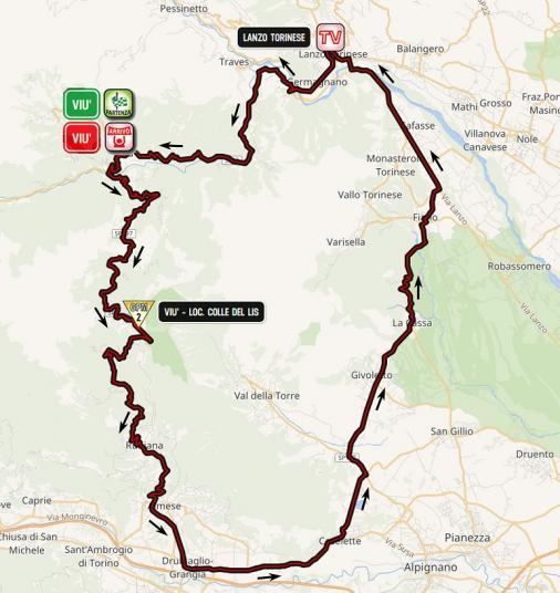Streckenverlauf Giro d’Italia Internazionale Femminile 2019 - Etappe 2