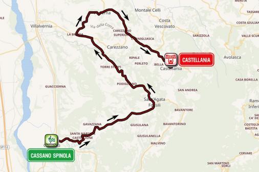 Streckenverlauf Giro d’Italia Internazionale Femminile 2019 - Etappe 1