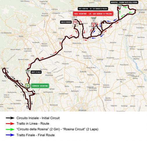 Streckenverlauf Giro dItalia Internazionale Femminile 2019 - Etappe 7