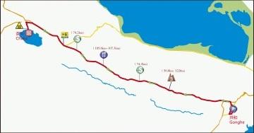 Streckenverlauf Tour of Qinghai Lake 2019 - Etappe 5