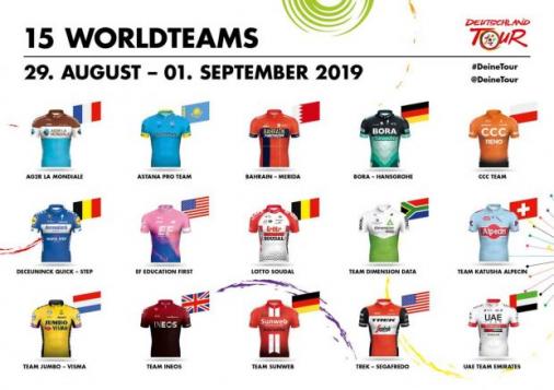 Deutschland Tour mit Spitzenbesetzung: Rekordzahl von 15 WorldTour- Mannschaften am Start