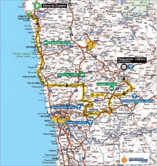 Streckenverlauf Volta a Portugal Santander 2019 - Etappe 8