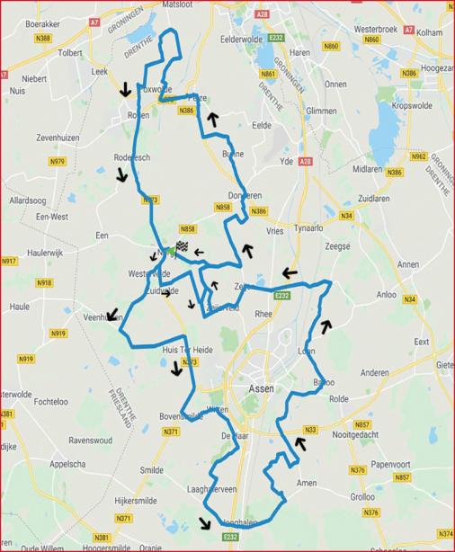 Streckenverlauf KOGA Slag om Norg 2019