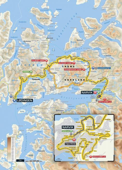 Streckenverlauf Arctic Race of Norway 2019 - Etappe 4