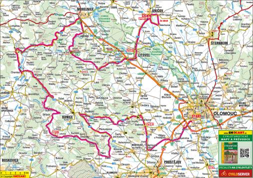 Streckenverlauf Czech Tour 2019 - Etappe 3