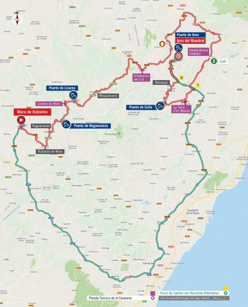 Streckenverlauf Vuelta a España 2019 - Etappe 6