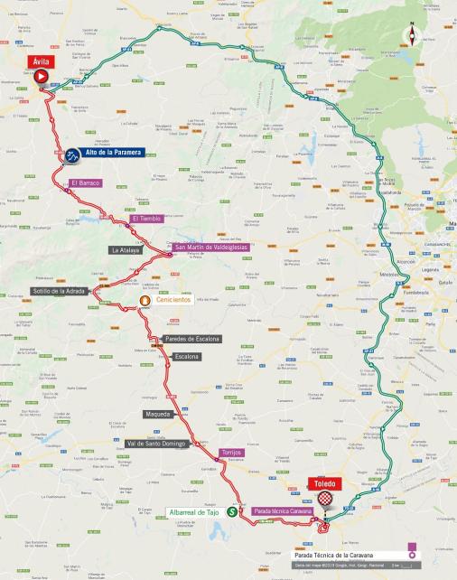 Streckenverlauf Vuelta a España 2019 - Etappe 19