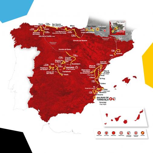 Streckenverlauf Vuelta a España 2019