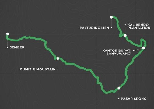 Streckenverlauf Bank BRI Tour dIndonesia 2019 - Etappe 4