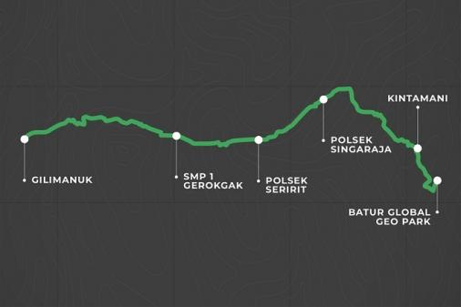 Streckenverlauf Bank BRI Tour dIndonesia 2019 - Etappe 5