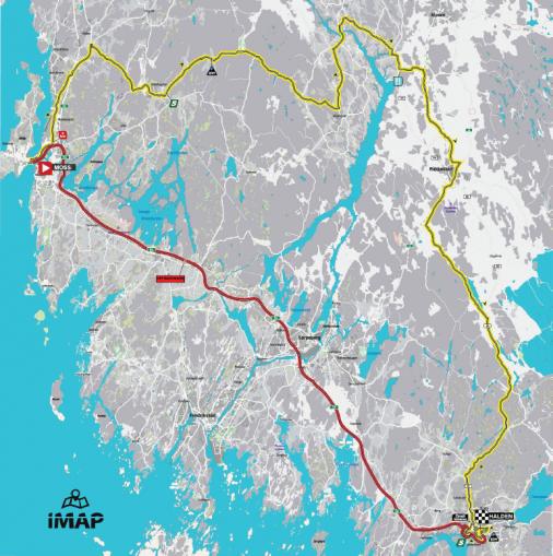 Streckenverlauf Ladies Tour of Norway 2019 - Etappe 3