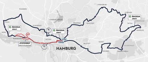Streckenverlauf EuroEyes Cyclassics Hamburg 2019