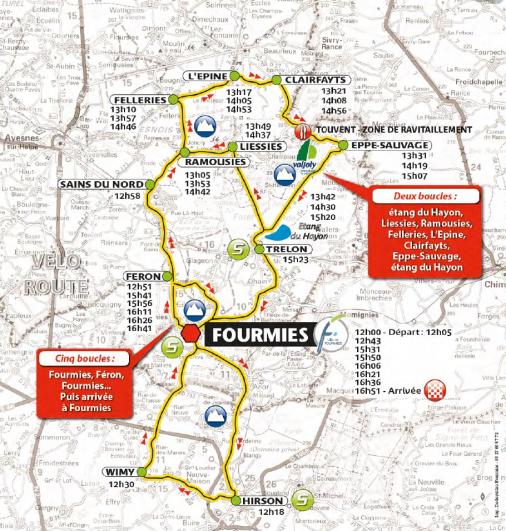 Streckenverlauf GP de Fourmies / La Voix du Nord 2019