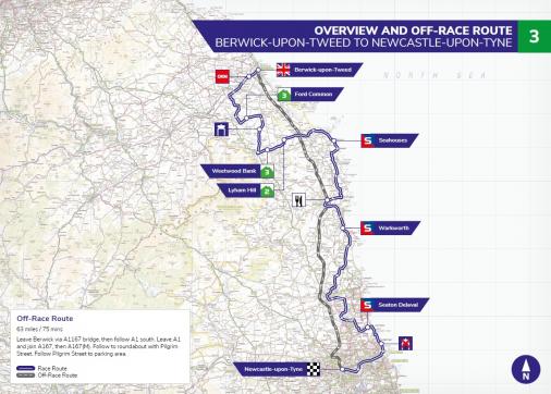 Streckenverlauf OVO Energy Tour of Britain 2019 - Etappe 3