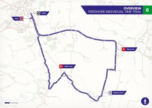 Streckenverlauf OVO Energy Tour of Britain 2019 - Etappe 6