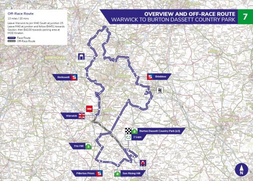Streckenverlauf OVO Energy Tour of Britain 2019 - Etappe 7