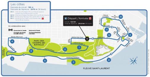Streckenverlauf Grand Prix Cycliste de Québec 2019