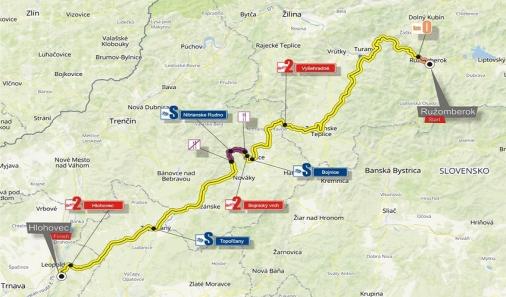 Streckenverlauf Okolo Slovenska / Tour de Slovaquie 2019 - Etappe 3