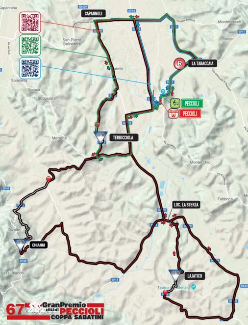 Streckenverlauf Coppa Sabatini - Gran Premio citt di Peccioli 2019