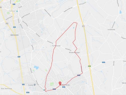 Streckenverlauf Omloop van het Houtland Lichtervelde 2019, Rundkurs