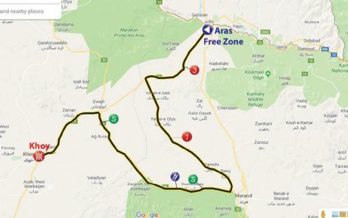 Streckenverlauf Tour of Iran (Azarbaijan) 2019 - Etappe 2