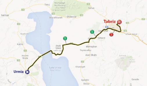 Streckenverlauf Tour of Iran (Azarbaijan) 2019 - Etappe 3