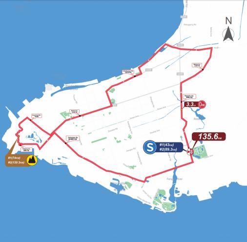 Streckenverlauf Gree-Tour of Guangxi 2019 - Etappe 1