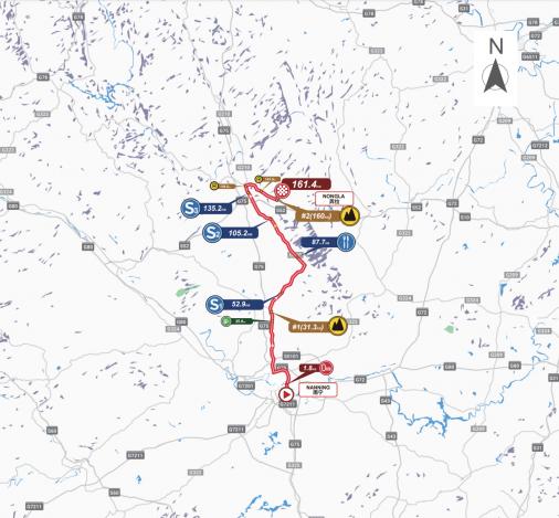 Streckenverlauf Gree-Tour of Guangxi 2019 - Etappe 4