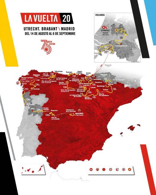 Präsentation Vuelta a España 2020: Streckenkarte