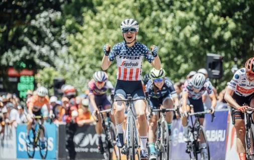 US-Meisterin Ruth Winder gewinnt die 3. Etappe der Womens Tour Down Under (Foto: twitter.com/tourdownunder)