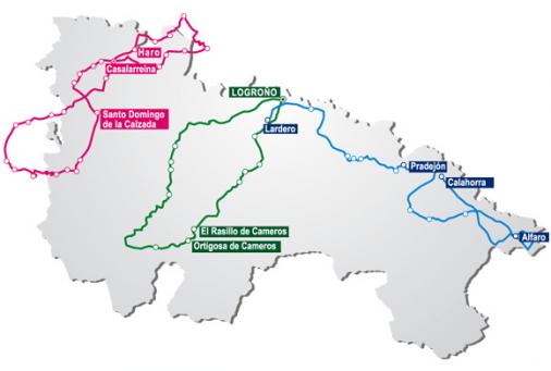 Streckenverlauf Vuelta Ciclista a la Rioja 2007