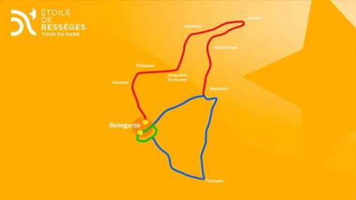 Streckenverlauf Etoile de Bessèges 2020 - Etappe 1