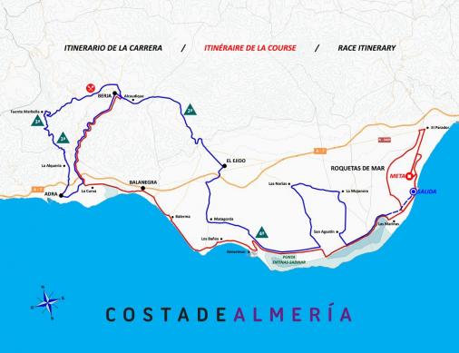 Streckenverlauf Clasica de Almeria 2020