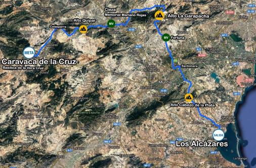 Streckenverlauf Vuelta Ciclista a la Regin de Murcia Costa Calida 2020 - Etappe 1