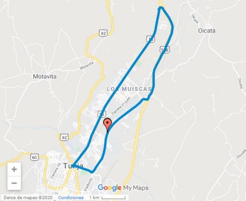 Streckenverlauf Tour Colombia 2020 - Etappe 1