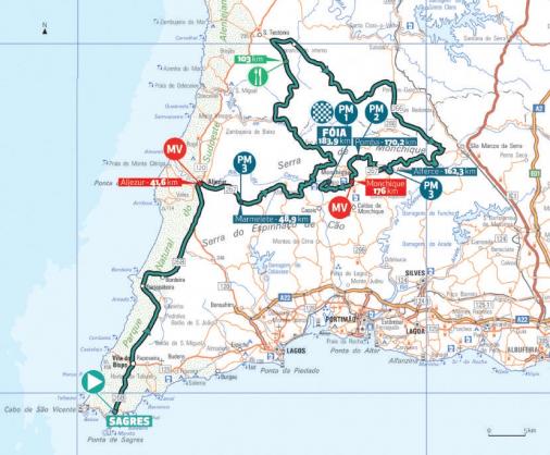 Streckenverlauf Volta ao Algarve em Bicicleta 2020 - Etappe 2