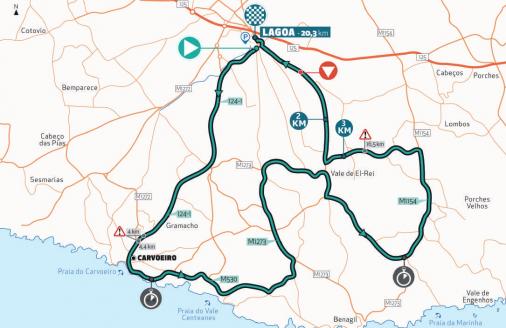 Streckenverlauf Volta ao Algarve em Bicicleta 2020 - Etappe 5