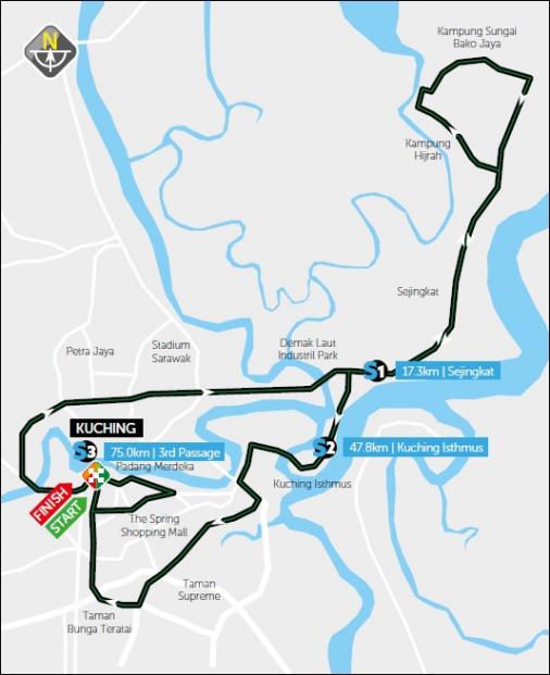Streckenverlauf Petronas Le Tour de Langkawi 2020 - Etappe 1
