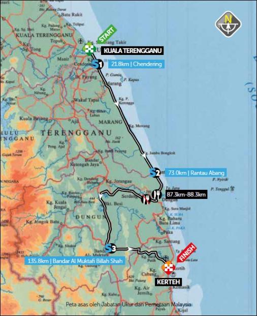 Streckenverlauf Petronas Le Tour de Langkawi 2020 - Etappe 2