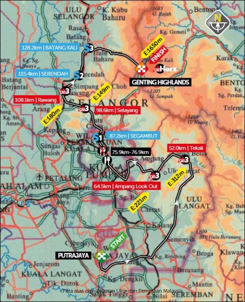 Streckenverlauf Petronas Le Tour de Langkawi 2020 - Etappe 4