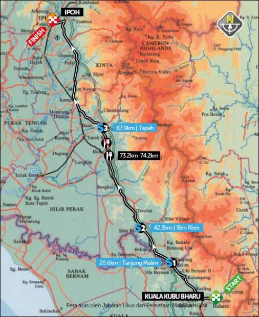 Streckenverlauf Petronas Le Tour de Langkawi 2020 - Etappe 5