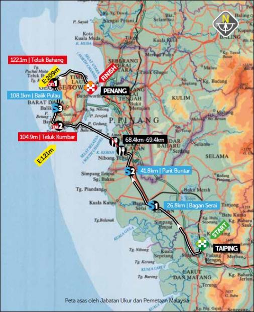 Streckenverlauf Petronas Le Tour de Langkawi 2020 - Etappe 6
