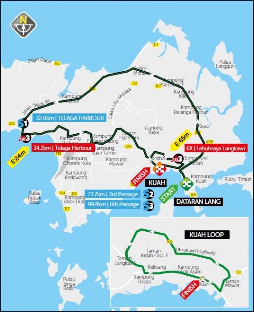Streckenverlauf Petronas Le Tour de Langkawi 2020 - Etappe 8