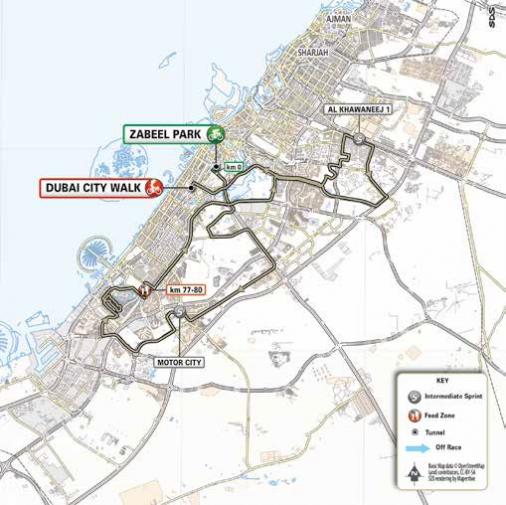 Streckenverlauf UAE Tour 2020 - Etappe 4