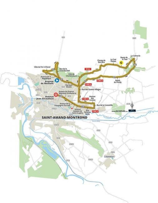Streckenverlauf Paris - Nice 2020 - Etappe 4