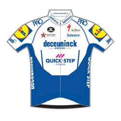 Trikot Deceuninck - Quick Step (DQT) 2020 (Quelle: UCI)