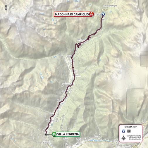 Streckenverlauf Giro dItalia Virtual - Etappe 4
