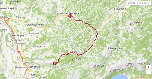 Streckenverlauf The Digital Swiss 5 - Etappe 4